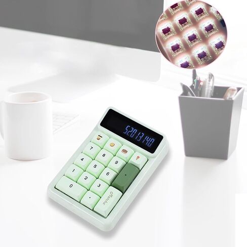 KM17 Mechanical Numeric Keypad 17Keys Numpad Keyboard Calculator Efficient Data Entry, Hot Swappable for Computers in Kuwait