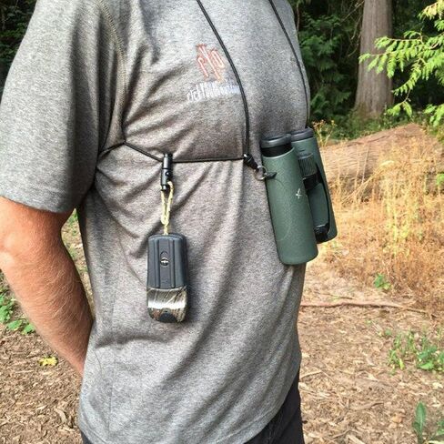 Rick Young Outdoors Dual Attachment Binocular Harness Connector for Rangefinder – Lightweight, Durable, Made in USA, Perfect for Hunting in Kuwait