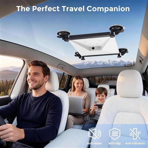 لحامل Starlink Mini Mount، لحامل Starlink Mini Suction Cup لنافذة فتحة سقف السيارة، قاعدة فراغ قوية، إشارة مستقرة، تركيب خالي من الأدوات، لملحقات Starlink Mini للسيارات والمركبات الترفيهية والقوارب، أسود in Kuwait