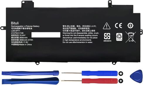 L20M4P71 Laptop Battery Compatible with Lenovo ThinkPad X1 Carbon 9th 10th Gen X1 Yoga 6th 7th Gen 2021 Series L20C4P71 L20D4P71 L20L4P71 SB10T83217 SB10T83216 SB10T83218 SB10T83215 in Saudi Arabia