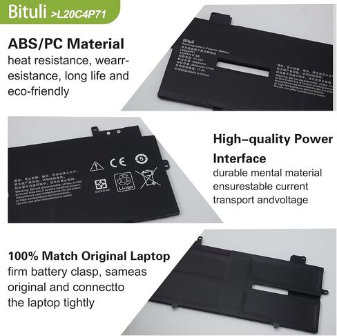 L20M4P71 Laptop Battery Compatible with Lenovo ThinkPad X1 Carbon 9th 10th Gen X1 Yoga 6th 7th Gen 2021 Series L20C4P71 L20D4P71 L20L4P71 SB10T83217 SB10T83216 SB10T83218 SB10T83215 in Saudi Arabia