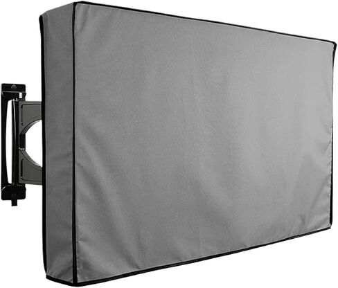 Waterproof TV Cover For 55 65 75 85 90 100 Inch Outside Case Dustproof Heavy Duty Oxford Television Screen Protection Bag(Gray,For TV 100in) in Saudi Arabia