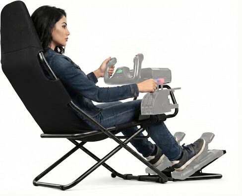 Conquer Racing Simulator for Logitec, Thrustmaster, Fanatec, Portable Folding Race Sim Cockpit for G920 G29 G923, T248X T248 T300 T150 458 TX Simagic Moza PS5 PS4 PC Xbox G Flight in Saudi Arabia