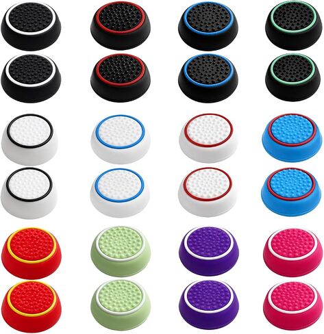 24 Pcs Thumb Grip Caps for PS5/PS4, for Xbox Series/One Controller in Saudi Arabia