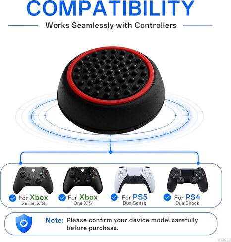 24 Pcs Thumb Grip Caps for PS5/PS4, for Xbox Series/One Controller in Saudi Arabia