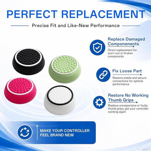 24 Pcs Thumb Grip Caps for PS5/PS4, for Xbox Series/One Controller in Saudi Arabia