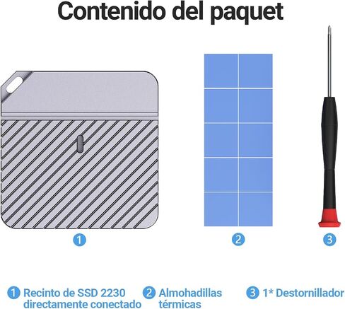 حاوية JEYI خالية من الأسلاك M.2 2230 NVMe، محول SSD محمول USB-C بسرعة 10 جيجابت في الثانية in Kuwait