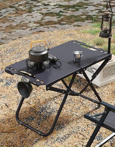Portable Waterproof Foldable Outdoor Camping Table with Light Pole in Kuwait