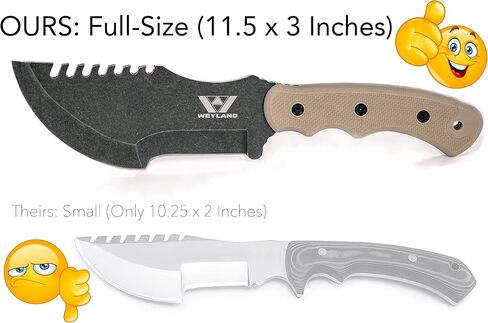 WEYLAND Bushcraft Tracker Knife, Full Tang Fixed Blade with Scout Sheath in Saudi Arabia