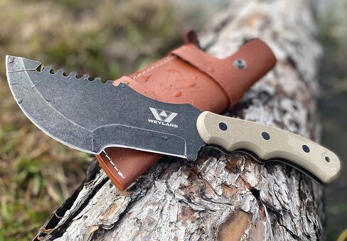 WEYLAND Bushcraft Tracker Knife, Full Tang Fixed Blade with Scout Sheath in Saudi Arabia