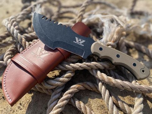 WEYLAND Bushcraft Tracker Knife, Full Tang Fixed Blade with Scout Sheath in Saudi Arabia