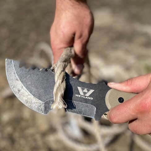 WEYLAND Bushcraft Tracker Knife, Full Tang Fixed Blade with Scout Sheath in Saudi Arabia