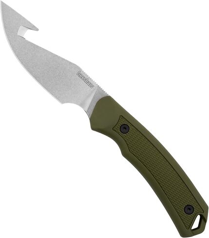 Kershaw Deschutes Skinner Gut Hook Fixed Blade Knife, Olive in Saudi Arabia