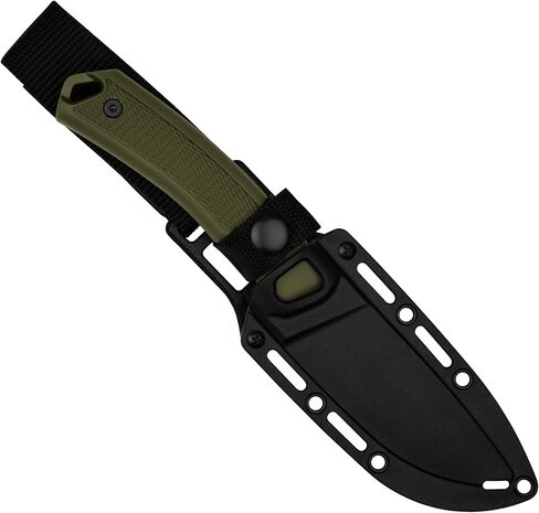 Kershaw Deschutes Skinner Gut Hook Fixed Blade Knife, Olive in Saudi Arabia