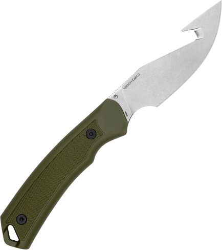 Kershaw Deschutes Skinner Gut Hook Fixed Blade Knife, Olive in Saudi Arabia