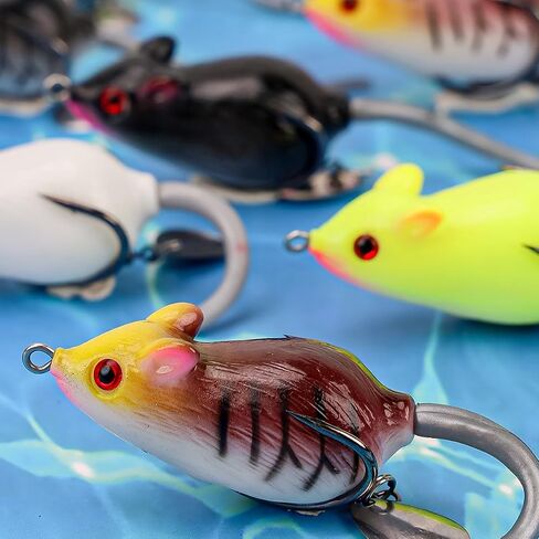 Fishing Topwater Lures Frog Swimbaits Soft Silicone Plastics Bionic Floating Baits Weedless Design for Bass Trout Crappie Flounder Saltwater Freshwater Kit in Kuwait