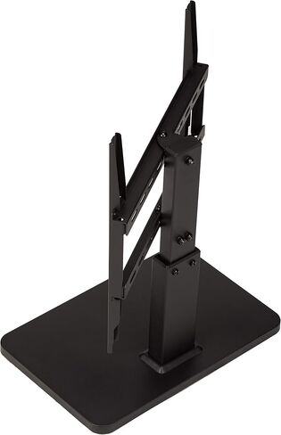 Amazon Basics Swivel Pedestal Table Top TV Mount, Height Adjustable 14-19 Inches, for 32" to 65" TVs up to 55 lbs, Universal TV Stand, VESA 400x400, Black in Kuwait