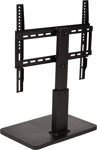 Amazon Basics Swivel Pedestal Table Top TV Mount, Height Adjustable 14-19 Inches, for 32" to 65" TVs up to 55 lbs, Universal TV Stand, VESA 400x400, Black in Kuwait