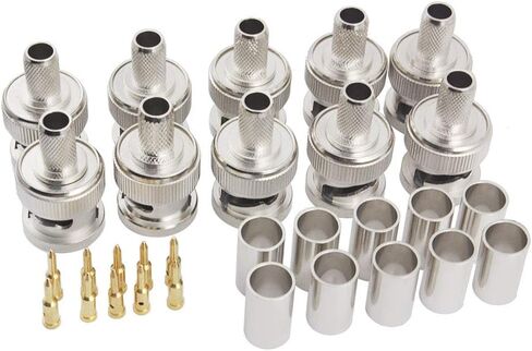 BNC Male Q9 Plug Crimp for RG8X RG-8X Mini-RG8 LMR240 Coax Cable in Saudi Arabia