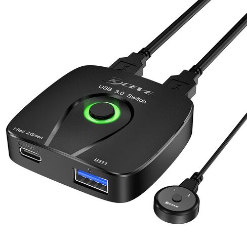 KCEVE Triple Monitor KVM Switch for 1 Laptop 1 Desktop MST 100W PD in Saudi Arabia