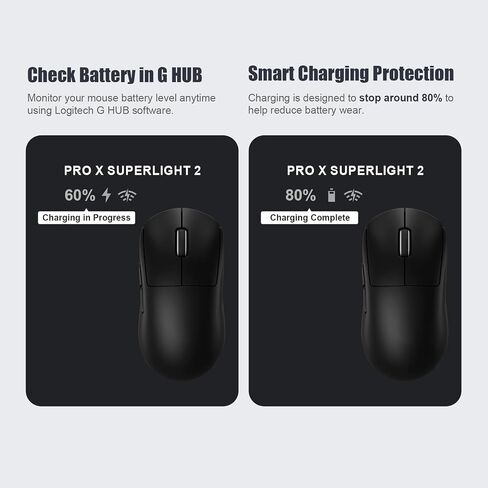 MOSHOU Charging Dock for Logitech Mouse G PRO X Superlight 2/1,G PRO X2 SUPERSTRIKE,G502/G502 X Lightspeed,G502 X Plus,G703/G903 Lightspeed,RGB Light,Computer Mice Powerplay Charging System(Black) in Saudi Arabia