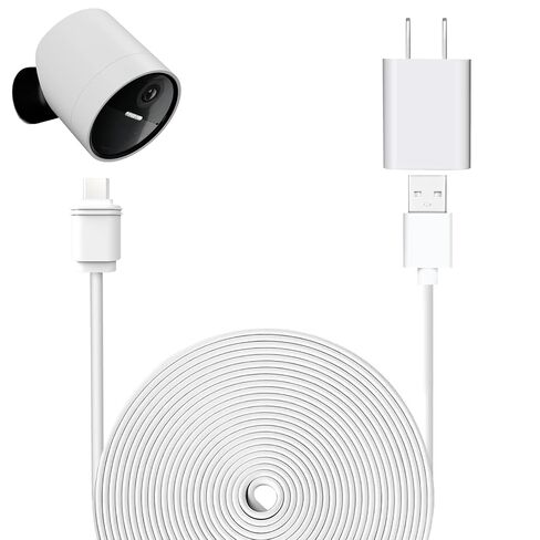 25ft/7.6m Weatherproof Outdoor Charging Micro-USB Head Cable for SimpliSafe Outdoor Security Camera Only (1) in Kuwait