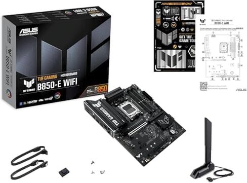Micro Center 3-in-1 Combo: AMD Ryzen 7 9850X3D CPU Processor with ASUS TUF Gaming B850-E WiFi ATX Motherboard and KLEVV CRAS V RGB DDR5 32GB (2x16GB) 6000MHz Ram Memory Black in Saudi Arabia