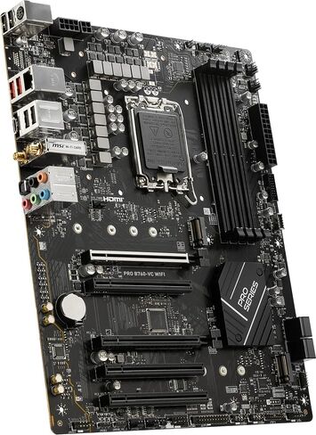 MSI PRO B760-VC WiFi ProSeries Motherboard (Supports 12th/13th Gen Intel Processors, LGA 1700, DDR5, PCIe 4.0, M.2, 2.5Gbps LAN, USB 3.2 Gen2, Wi-Fi 5, ATX) (Renewed) in Saudi Arabia