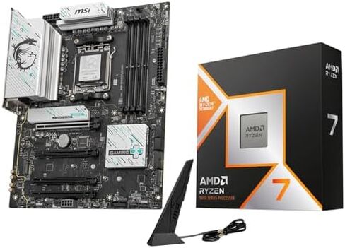 Micro Center 3-in-1 Combo: AMD Ryzen 7 9800X3D CPU Processor + MSI B850 Gaming Plus WiFi Motherboard + KLEVV Bolt V DDR5 32GB (2x16GB) 6000MHz CL30 Ram Memory in Saudi Arabia