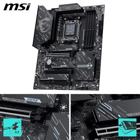 Micro Center CPU Motherboard Memory 3-in-1 Combo: AMD Ryzen 7 9800X3D CPU Processor with MSI X870E Gaming Plus WiFi Motherboard and KLEVV CRAS V RGB DDR5 32GB (2x16GB) 6000MHz CL30 Ram Memory Black in Saudi Arabia