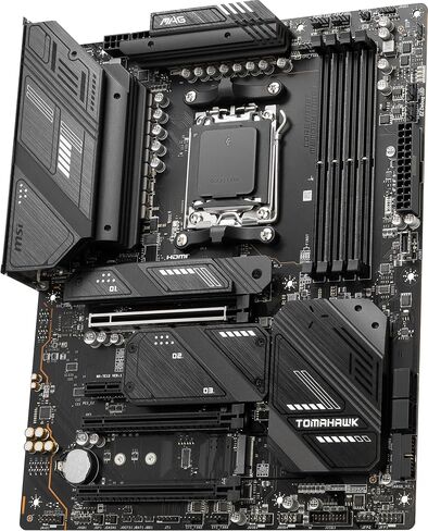 MSI MAG X670E Tomahawk WiFi Gaming Motherboard (AMD AM5, DDR5, PCIe 5.0, SATA 6Gb/s, M.2, USB 3.2 Gen 2, Wi-Fi 6E, 2.5Gbps LAN, HDMI/DP, ATX) (Renewed) in Saudi Arabia
