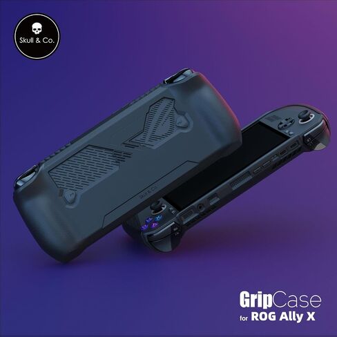 Skull & Co. GripCase for ROG Ally X (2024 Model): A Soft Protective Case with Textured Grips Full Protection and Stand, Shock-Absorption Non-Slip and Anti-Scratch Cover Design - Coyote Gray in Saudi Arabia