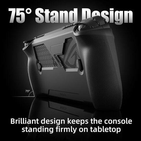 Skull & Co. GripCase for ROG Ally X (2024 Model): A Soft Protective Case with Textured Grips Full Protection and Stand, Shock-Absorption Non-Slip and Anti-Scratch Cover Design - Coyote Gray in Saudi Arabia