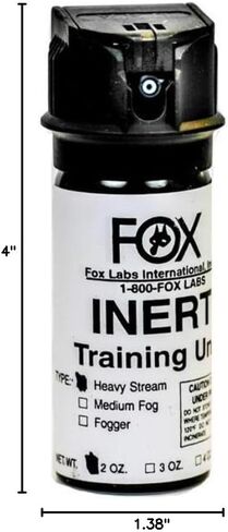 105FTSDB Inert 1.5 oz. Flip Top Stream Pepper Spray, White in Saudi Arabia