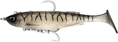 Nomad Design Live Ops Maniax Rigged Swimbait 8" Paddle Tail Soft Bait, Slow-Speed & High Action Made with Durable Titan-RX Elastomer & Twin BKK Hooks for Striped Bass, Snook, Tarpon in Saudi Arabia
