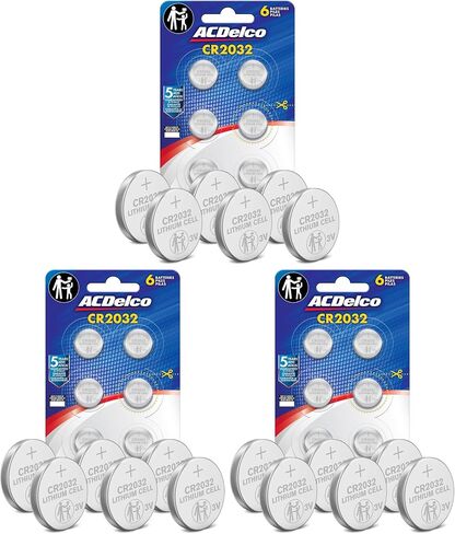 Powermax ACDelco 24-Count CR2032 Batteries, Lithium 3V Coin Cell Button Battery Pack for Watch and Small Electronics, 5 Year Shelf Life in Saudi Arabia