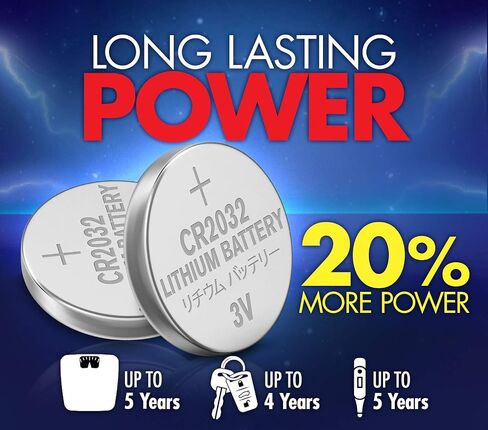 Powermax ACDelco 24-Count CR2032 Batteries, Lithium 3V Coin Cell Button Battery Pack for Watch and Small Electronics, 5 Year Shelf Life in Saudi Arabia