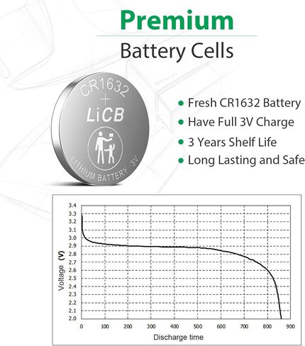 LiCB 10 Pack CR1632 3V Lithium Battery CR 1632 in Saudi Arabia