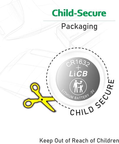 LiCB 10 Pack CR1632 3V Lithium Battery CR 1632 in Saudi Arabia