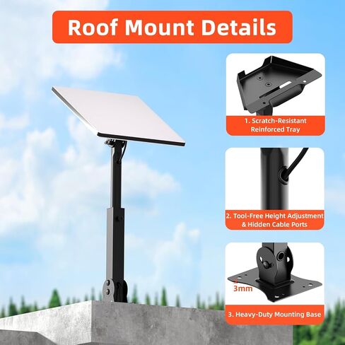 Starlink Mount for Starlink Mini/Mini X, Adjustable Wall/Roof Mounting Kit in Saudi Arabia
