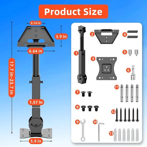 Starlink Mount for Starlink Mini/Mini X, Adjustable Wall/Roof Mounting Kit in Saudi Arabia