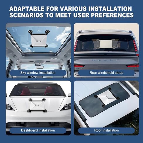 Starlink Mini Mount, Ultra Strong Suction Cup Car Mount, Window, Roof & Sunroof Holder, Tool-Free Installation for RV, Truck, Boat & Camping in Saudi Arabia