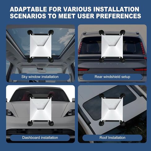 Starlink Mini Mount, Ultra Strong Suction Cup Car Mount, Window, Roof & Sunroof Holder, Tool-Free Installation for RV, Truck, Boat & Camping in Saudi Arabia