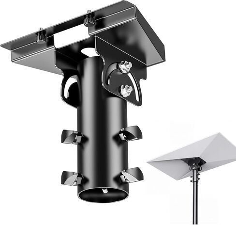 Starlink Gen 3 Pipe Adapter,Starlink Gen 3/Standard 4 Pole Mount Adapter,Adjustable Pole Mount Adapter for Starlink 4X Dish,can be Adjusted from 90-180°,fits masts from 1.1-2.1in /28-54mm in Saudi Arabia