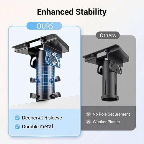 Starlink Gen 3 Pipe Adapter,Starlink Gen 3/Standard 4 Pole Mount Adapter,Adjustable Pole Mount Adapter for Starlink 4X Dish,can be Adjusted from 90-180°,fits masts from 1.1-2.1in /28-54mm in Saudi Arabia