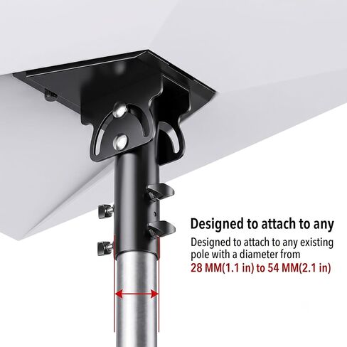 Starlink Gen 3 Pipe Adapter,Starlink Gen 3/Standard 4 Pole Mount Adapter,Adjustable Pole Mount Adapter for Starlink 4X Dish,can be Adjusted from 90-180°,fits masts from 1.1-2.1in /28-54mm in Saudi Arabia