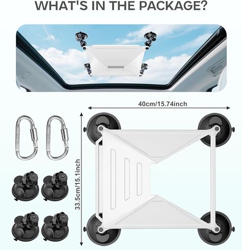 Suction Cup Mount for Car Compatible with Starlink Mini, White in Saudi Arabia