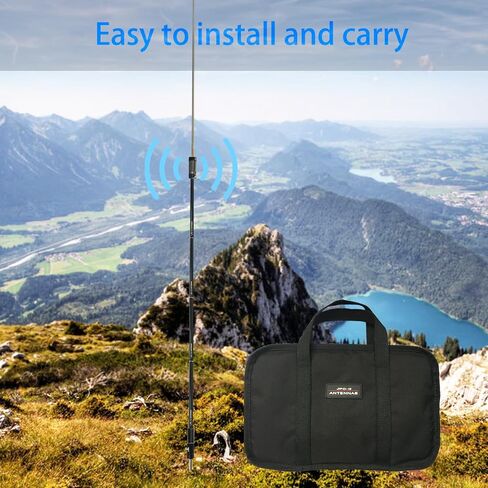 JPC-12 HF Antenna for Ham Radio | 7MHz-50MHz 8-Band Vertical Antenna | Slide Regulator for Easy SWR Tuning | Lightweight & Portable | Ideal for POTA/SOTA in Saudi Arabia