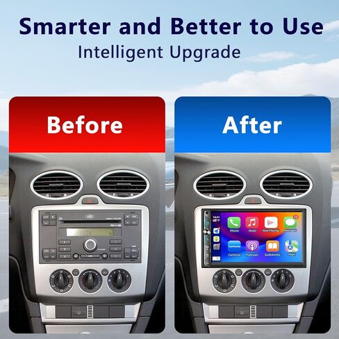 LSLYA Double Din Car Stereo Wireless Apple CarPlay, 240W, 2 Subwoofer Ports in Saudi Arabia