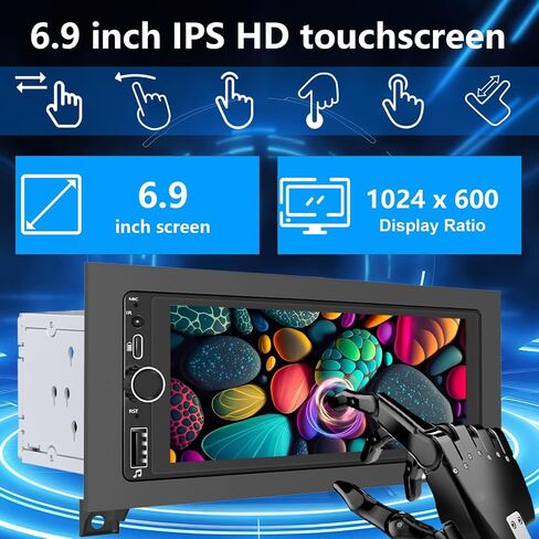 Plug&Play Car Stereo for Dodge Ram 1994-2001 /Dakota1987-2000 /Caravan 1984-2000 / Pickup D150 D250 D350 1984-1993/Town&Country 1990-2000/Grand Cherokee 1993-1998 Wireless CarPlay&Android Auto AM/FM in Saudi Arabia